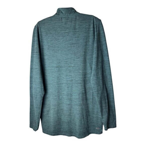 Spyder Shirt Men Medium Green Quarter Zip Performance Pullover Active Athleisure - Picture 2 of 6